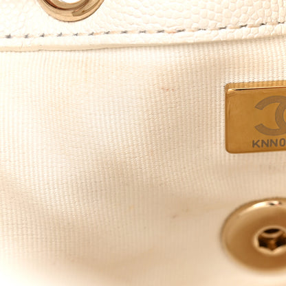 Chanel Caviar Quilted Mini Urban Spirit Backpack White 6 of 30
