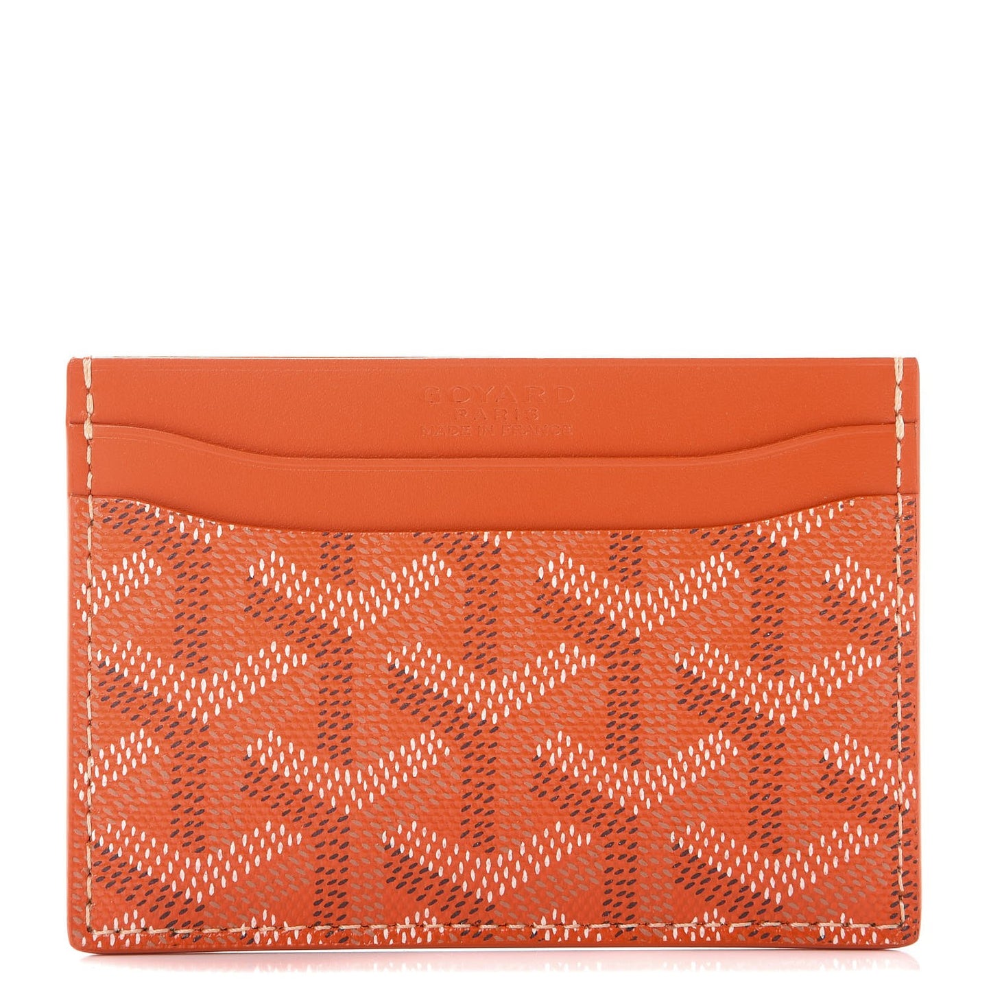 Goyardine Saint Sulpice Card Holder Orange
