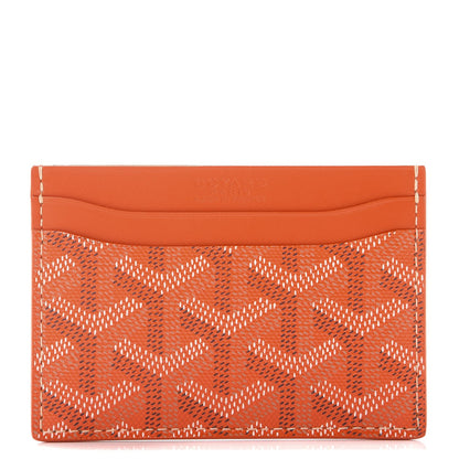Goyard Goyardine Saint Sulpice Card Holder Orange 1 of 8