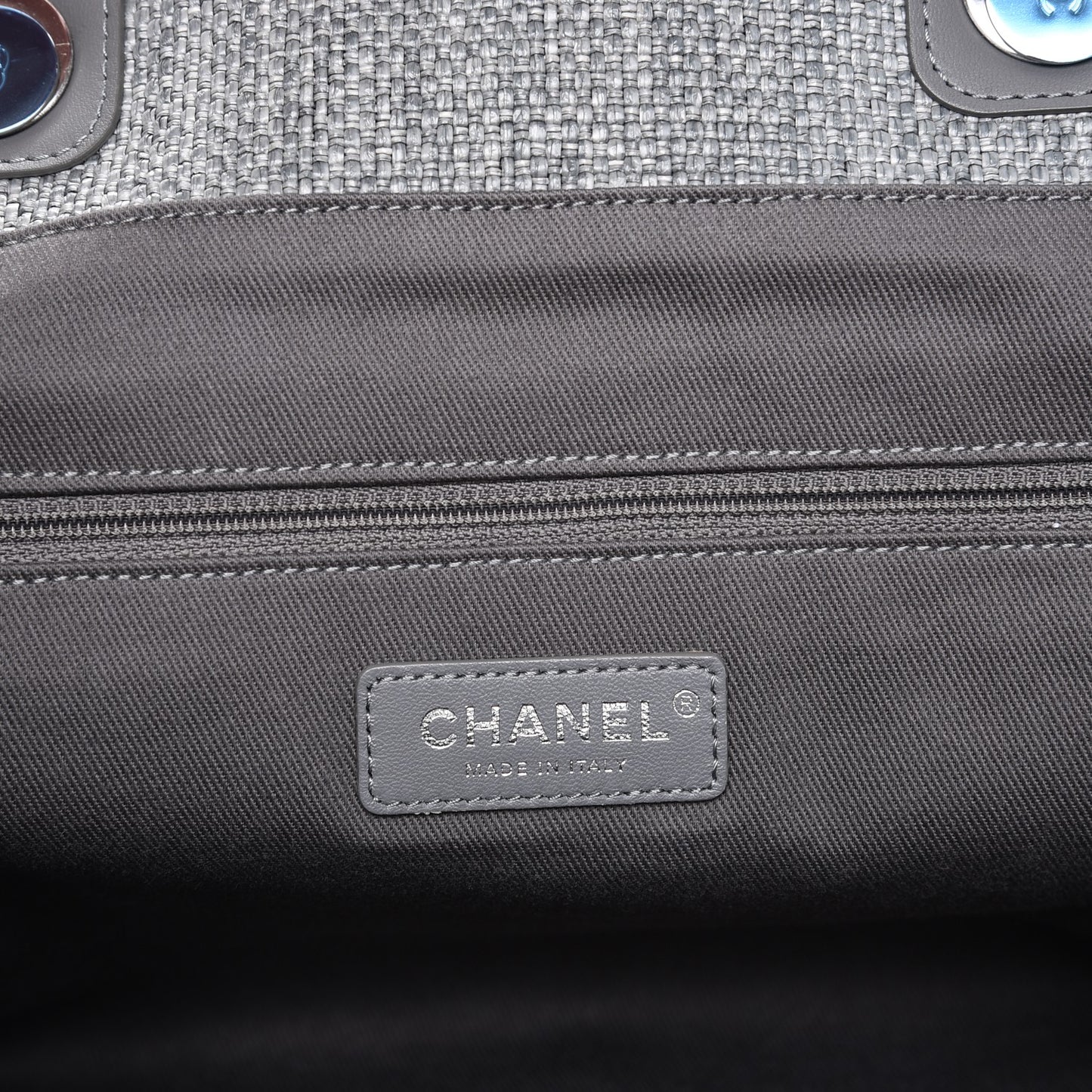 Canvas Large Deauville Tote Grey