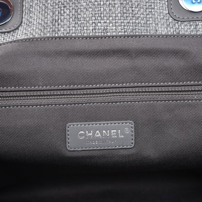 Chanel Canvas Large Deauville Tote Grey 7 of 8