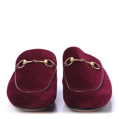 Gucci Velvet Mens Princetown Slippers 9.5 Malbec Dark Malbec 2 of 8
