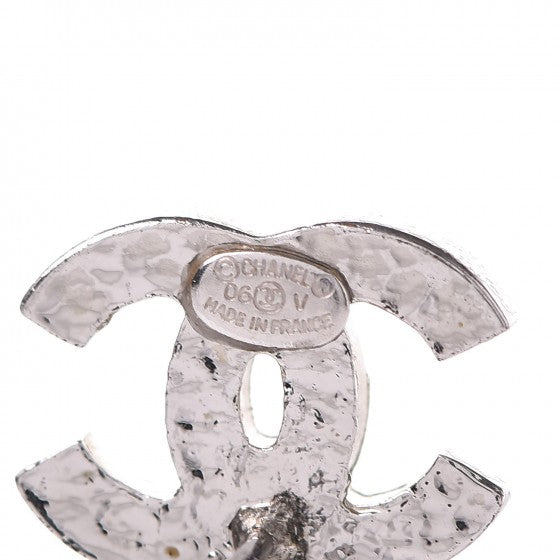 Crystal CC Earrings Silver