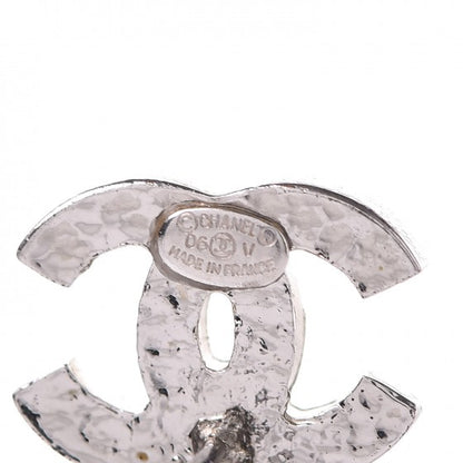 Chanel Crystal CC Earrings Silver 5 of 5