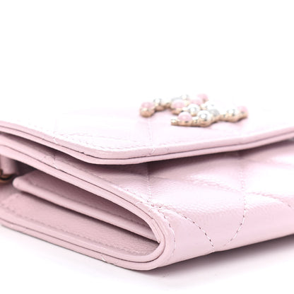 Chanel Caviar Quilted Coco Candy Card Holder On Chain Light Pink 9 of 10