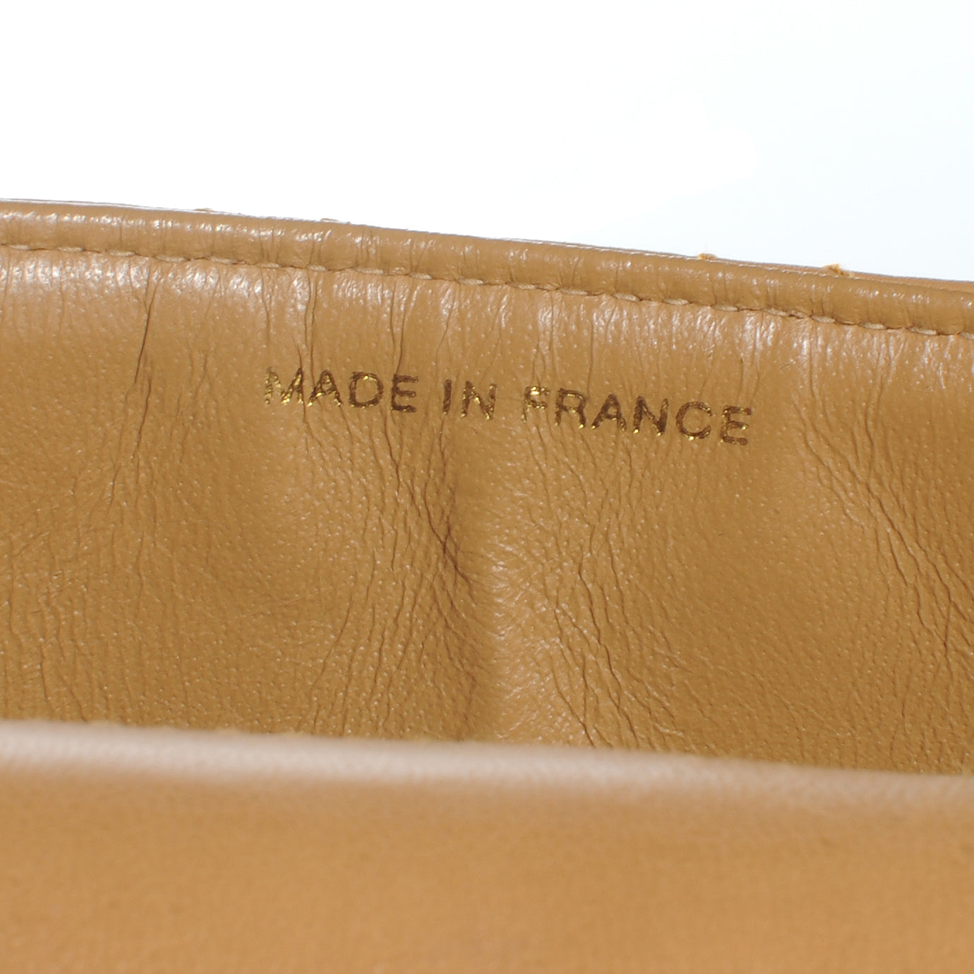 Chanel Lambskin Tortoise Chain Small Flap Beige 9 of 9