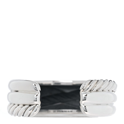 David Yurman Sterling Silver Crossover Cuff Bracelet 3 of 4
