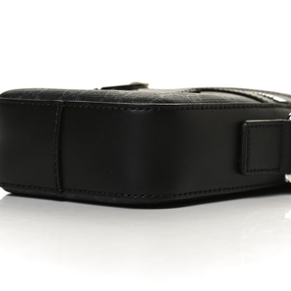 Gucci GG Supreme Monogram Appia Calfskin Web Small Camera Messenger Bag Black Grey 10 of 12