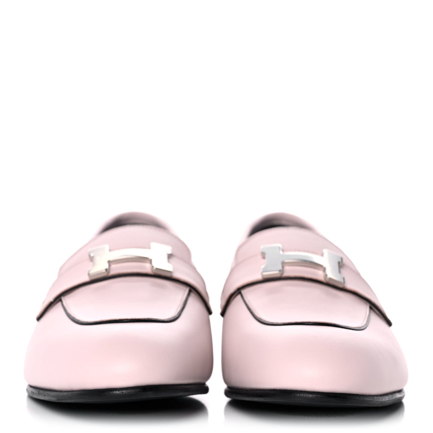 Calfskin Womens Paris Loafers 37.5 Rose Petale