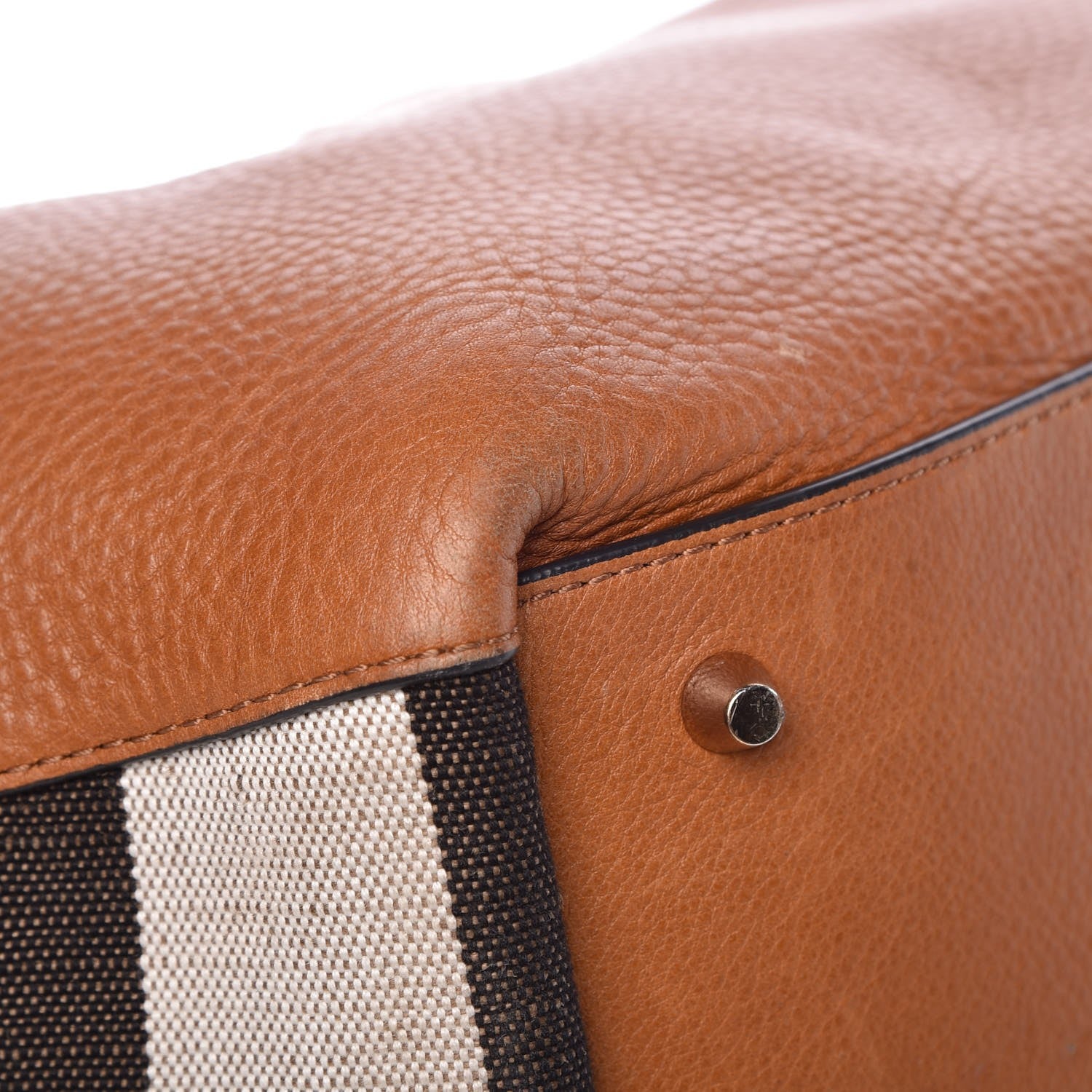 Burberry Grainy Calfskin House Check Medium Maidstone Tan 12 of 16