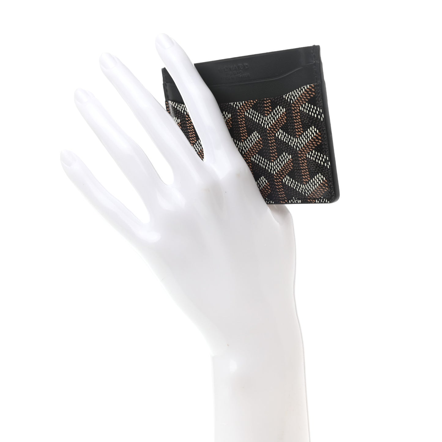 Goyardine Saint Sulpice Card Holder Black