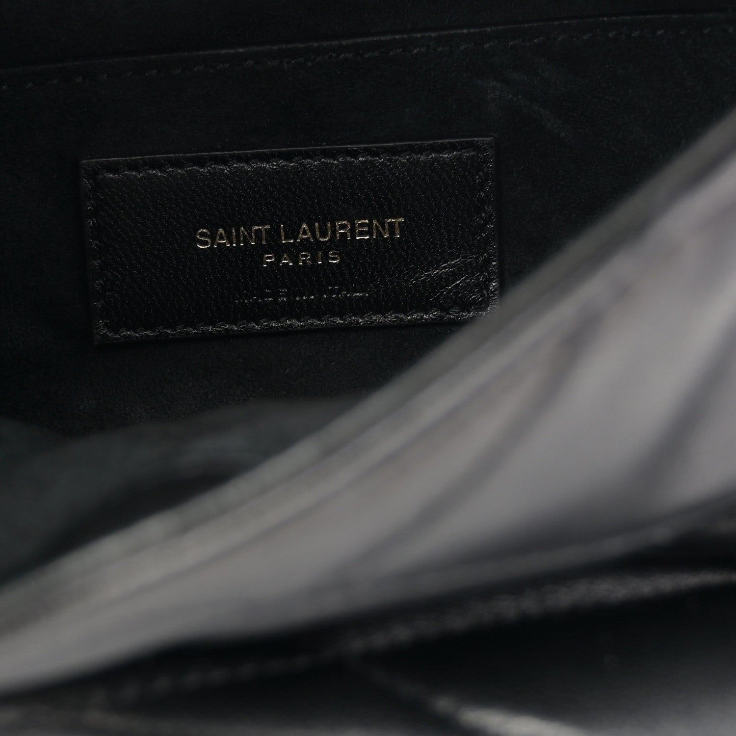 Saint Laurent Lambskin Quilted Le 57 Diamond Shoulder Bag Black 6 of 10