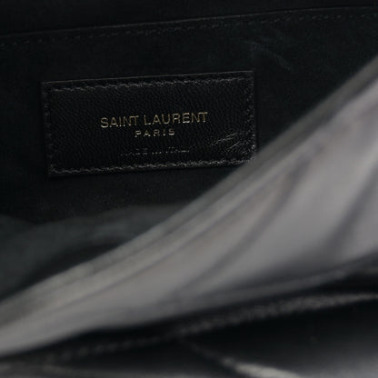 Saint Laurent Lambskin Quilted Le 57 Diamond Shoulder Bag Black 6 of 10