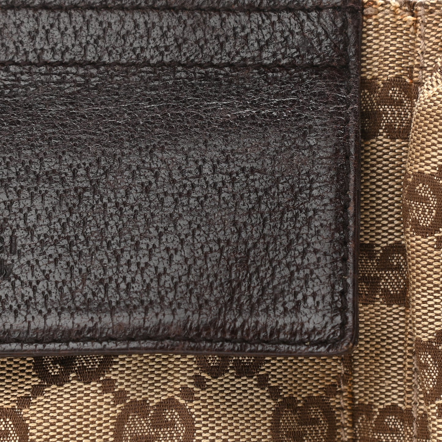 GG Monogram Web Double Pocket Belt Bag Dark Brown