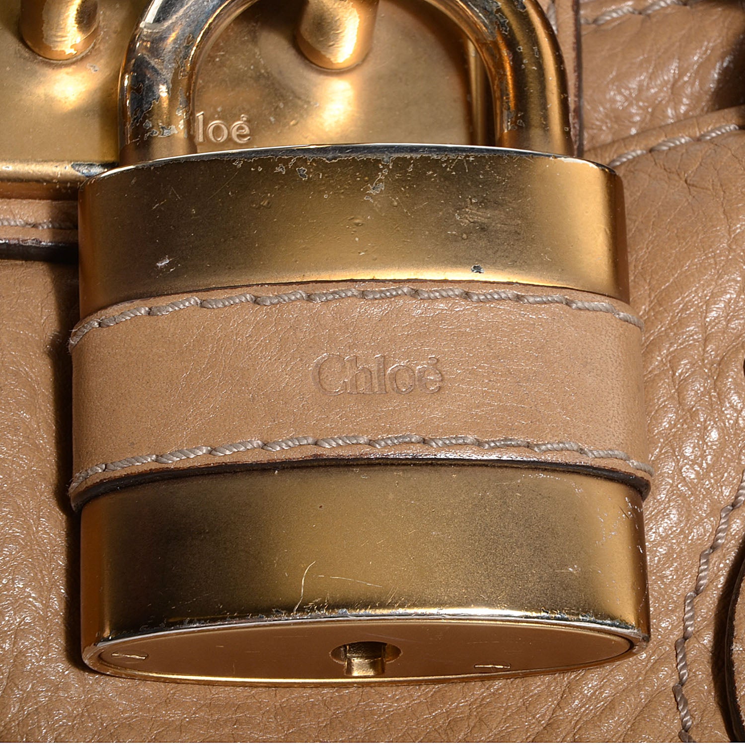 Chloe Leather Medium Paddington Taupe 7 of 9