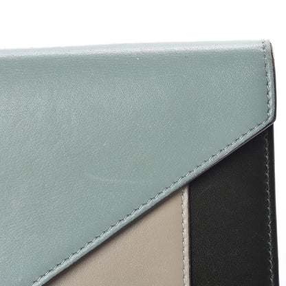 Celine Smooth Calfskin Pocket Tri-Fold Multifunction Envelope Flap Wallet Jade 12 of 26