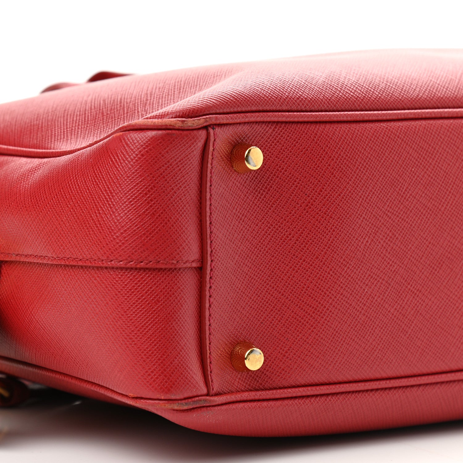 Prada Saffiano Lux Bowler Fuoco 9 of 14