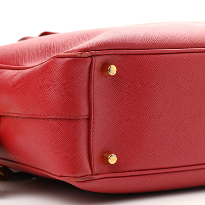 Prada Saffiano Lux Bowler Fuoco 9 of 14