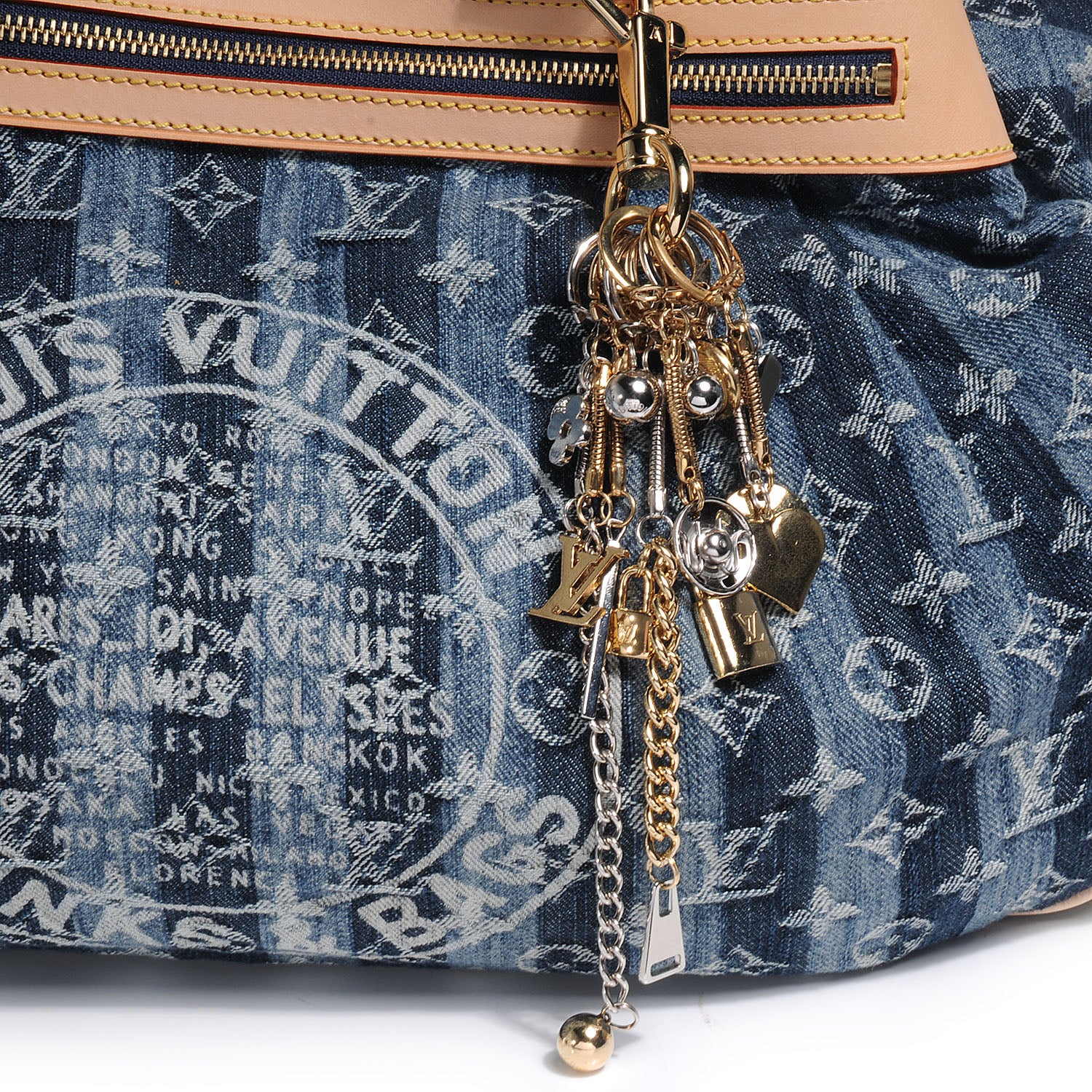 Louis Vuitton Denim Raye Cabas GM 5 of 9