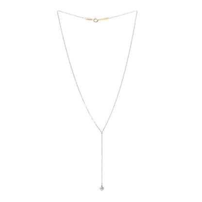 Tiffany 18K Yellow Gold Diamond .17ct Elsa Peretti Diamonds by the Yard Lariat Necklace 3 of 6