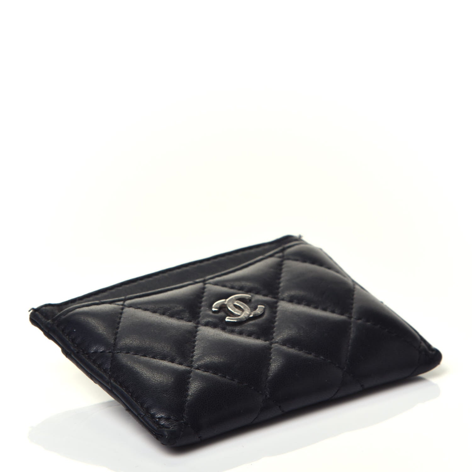 Chanel Lambskin Quilted Card Holder Black 4 of 8