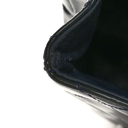 Chanel Patent Quilted Jumbo Single Flap Navy 11 of 12