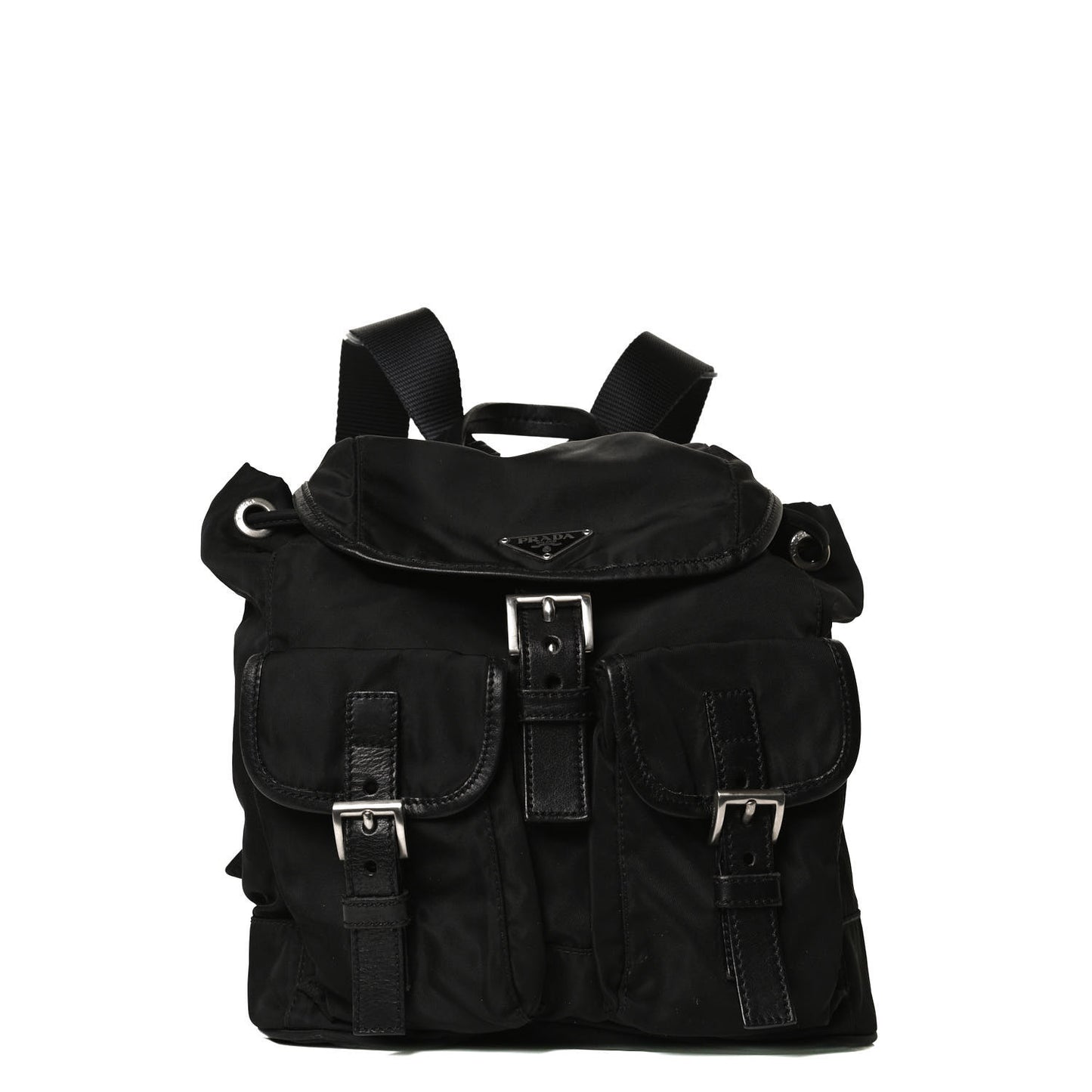 Tessuto Nylon Vitello Backpack Black