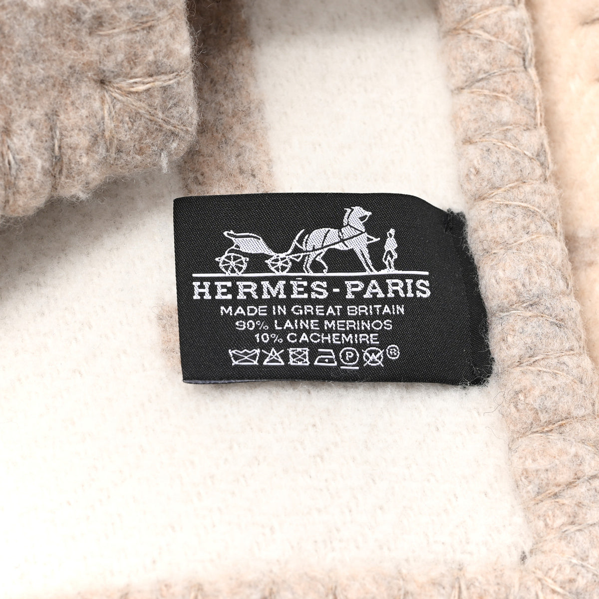 Hermes Wool Cashmere Avalon III Blanket Coco Camomille 3 of 3
