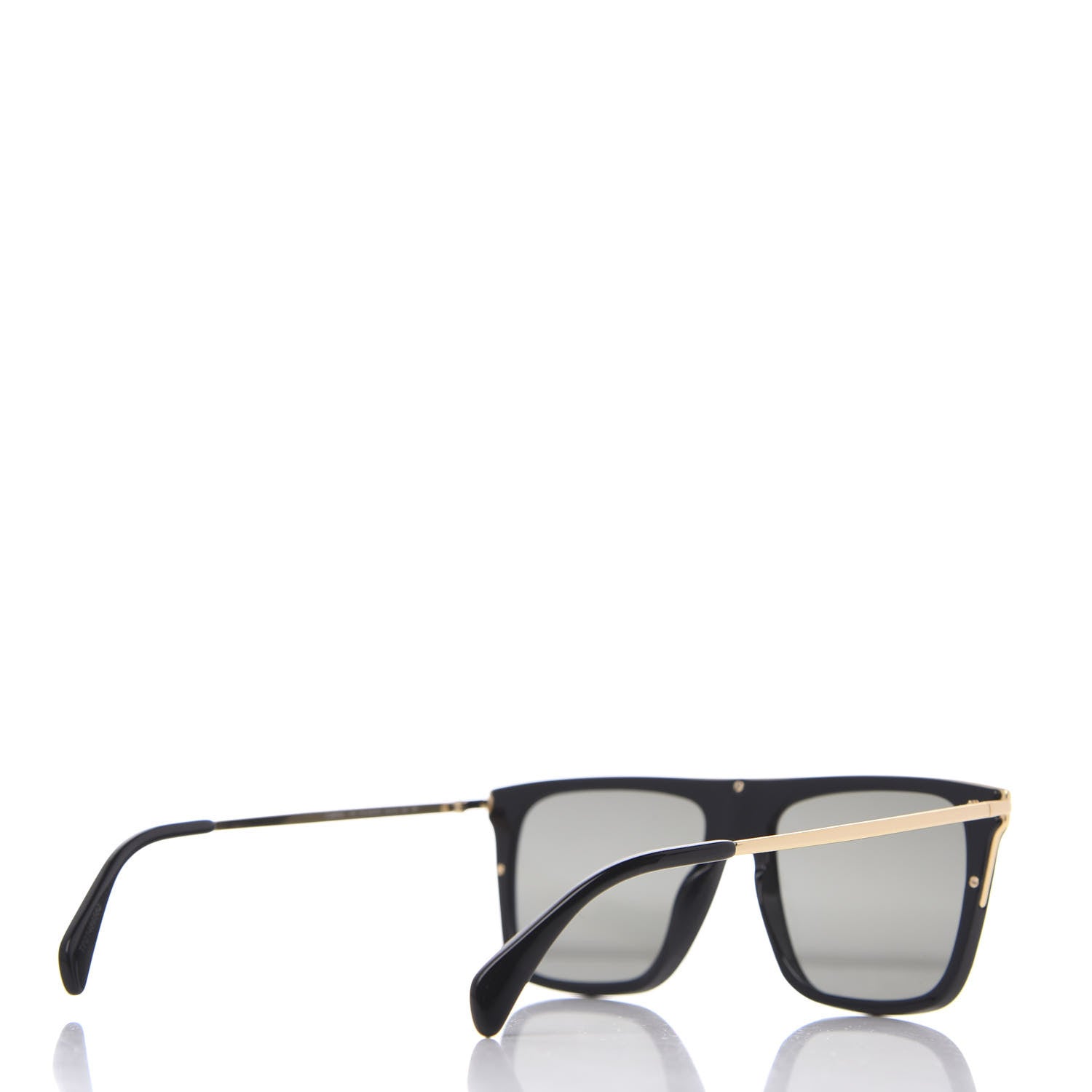 Celine Flat Top Sunglasses CL40015I Black Gold 4 of 6