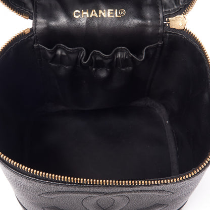 Chanel Caviar Vanity Cosmetic Case Black 6 of 8