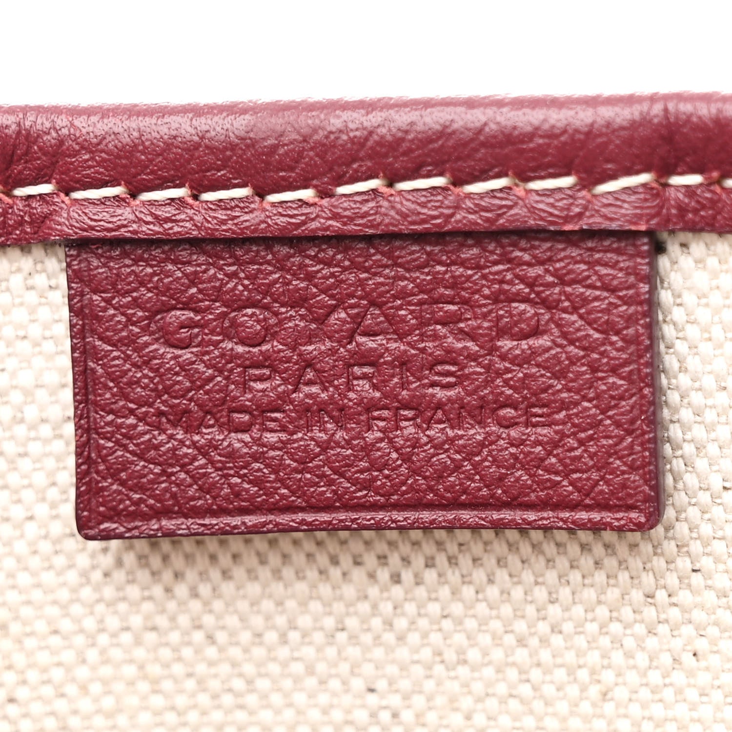 Goyard Goyardine Poitiers Tote Burgundy 6 of 10