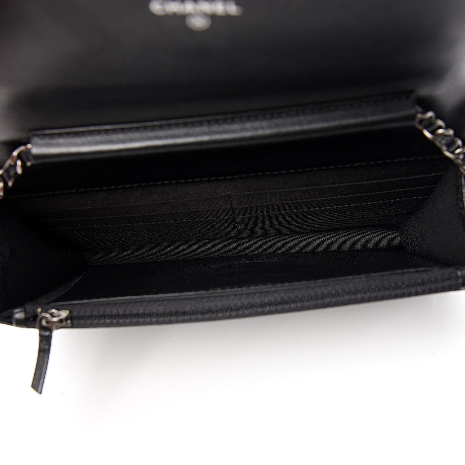 Chanel Caviar Quilted Boy Wallet On Chain WOC Black 4 of 12