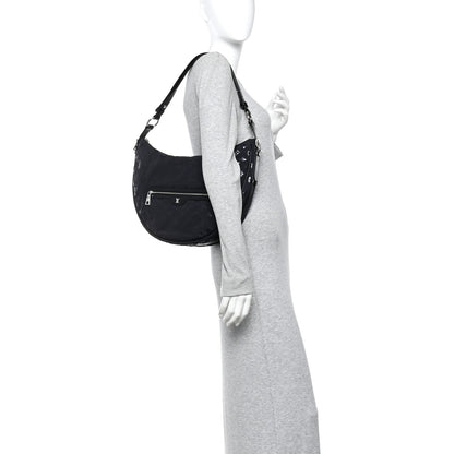 Louis Vuitton Nylon Monogram Loop Pocket Hobo Polar Night 2 of 9