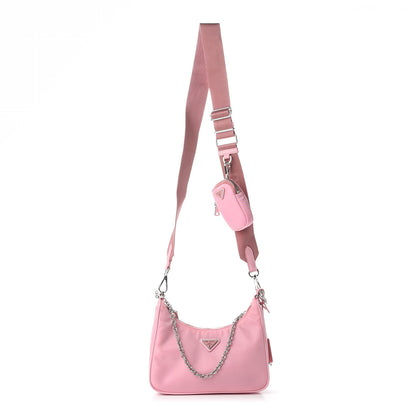Prada Nylon Re-Edition 2005 Shoulder Bag Begonia 1 of 12