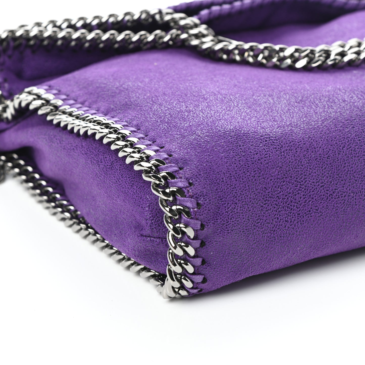 Shaggy Deer Falabella Fold Over Tote Bright Purple