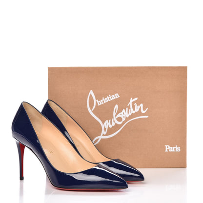 Christian Louboutin Patent Pigalle Follies 85 Pumps 38.5 China Blue 8 of 8