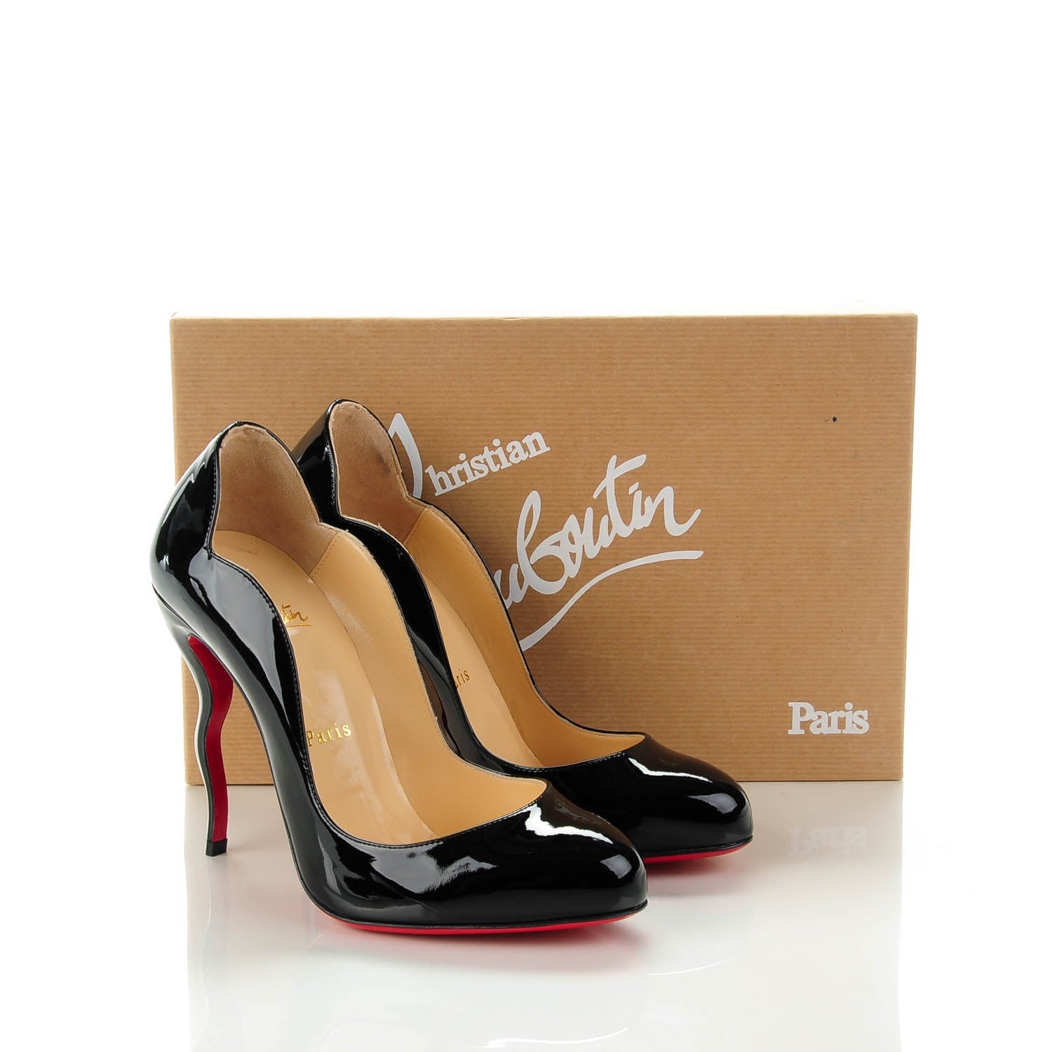 Christian Louboutin Patent Wawy Dolly 120 Pumps 37 Black 7 of 7