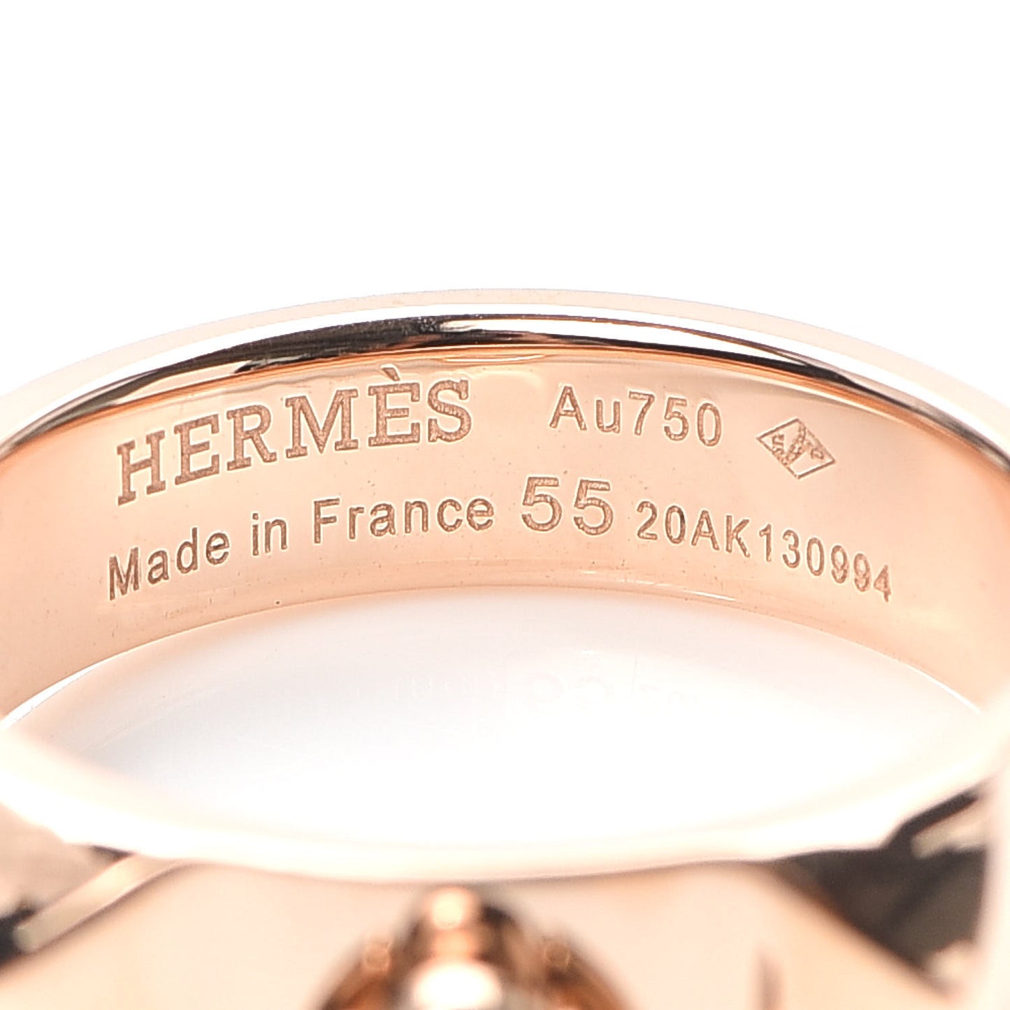 18K Rose Gold PM Collier De Chien Ring 55 7.25