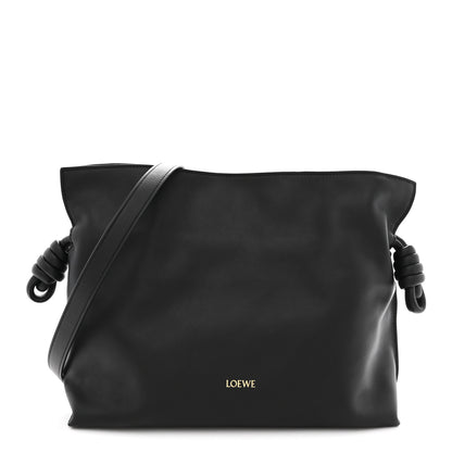 Loewe Nappa Medium Flamenco Knot Bag Black 1 of 10