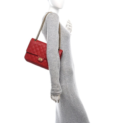 Chanel Iridescent Calfskin Quilted 2.55 Reissue 226 Flap Red 2 of 11