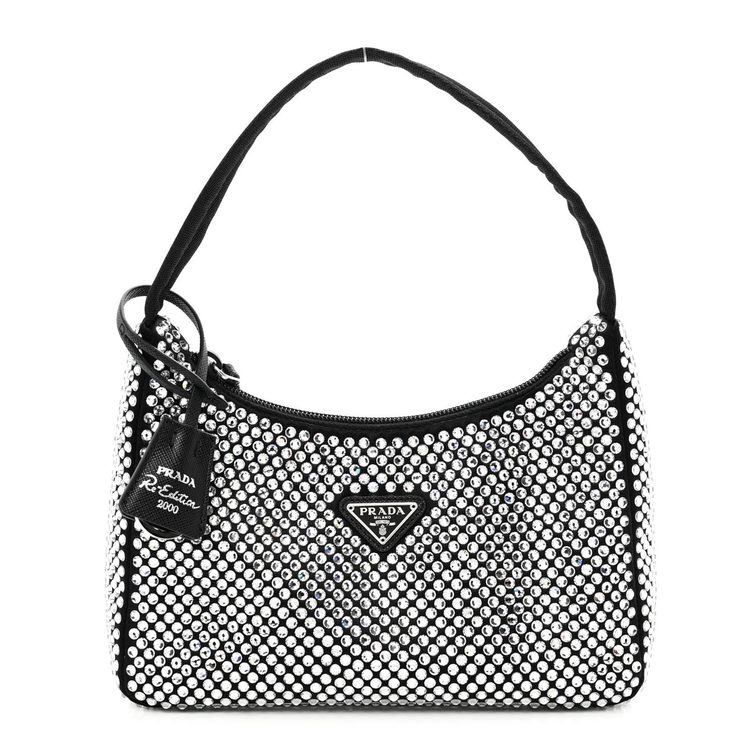 Prada Satin Crystal Mini Re-Edition 2000 Bag Cristal 1 of 8