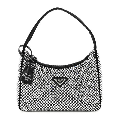 Prada Satin Crystal Mini Re-Edition 2000 Bag Cristal 1 of 8