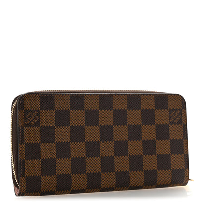 Louis Vuitton Damier Ebene Zippy Wallet Rose Ballerine 3 of 9