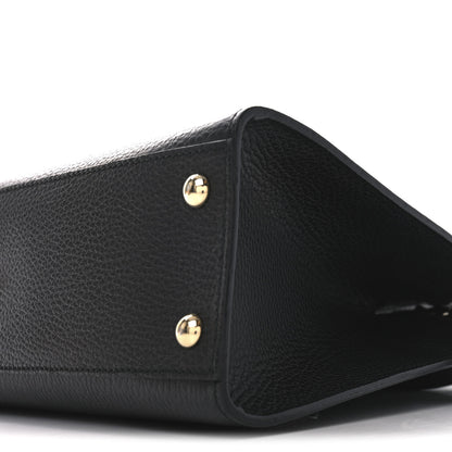 Gucci Pebbled Calfskin Medium Soho Top Handle Satchel Black 10 of 11