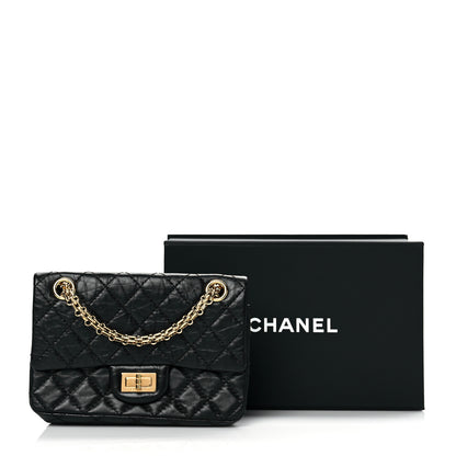 Chanel Aged Calfskin Quilted 2.55 Reissue Mini Flap Black 11 of 11