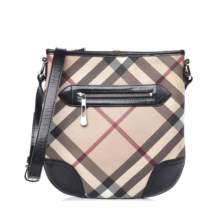 Burberry Supernova Check Small Dryden Crossbody Bag Black 1 of 9