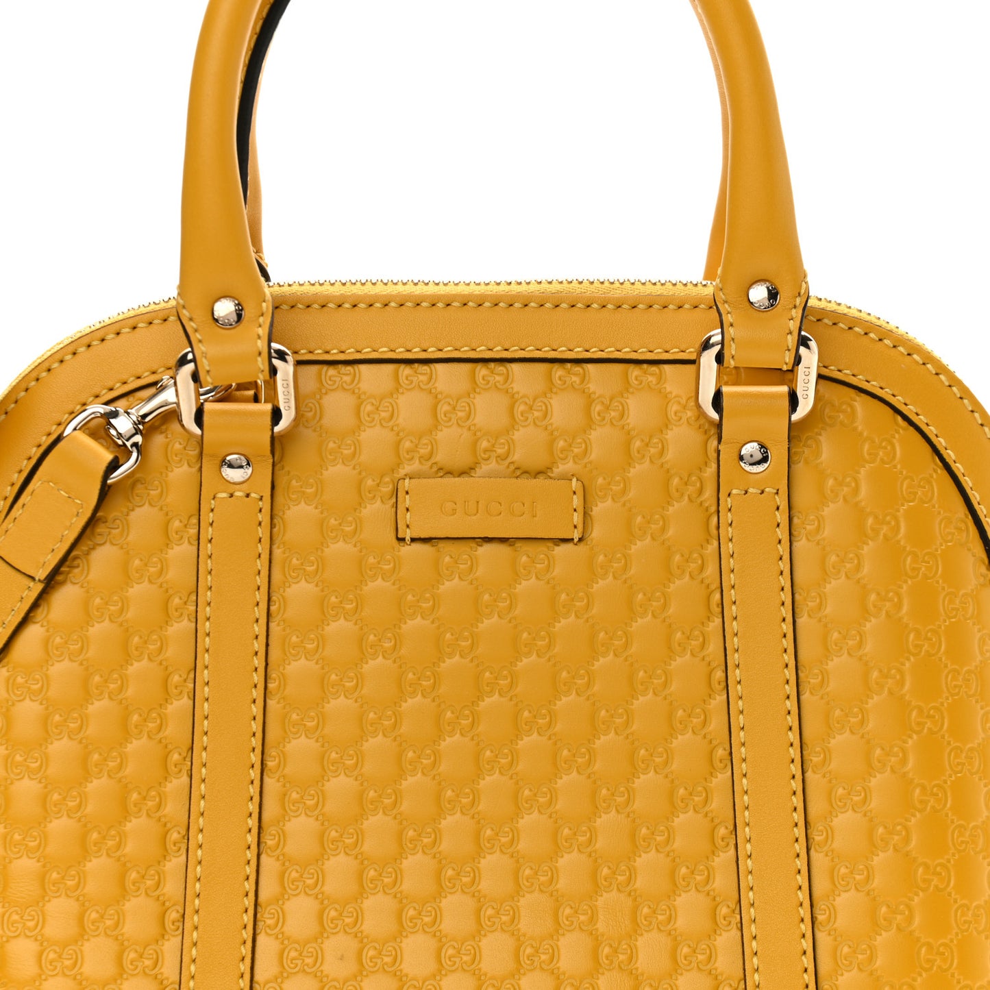 Soft Microguccissima Mini Dome Bag New Buttercup