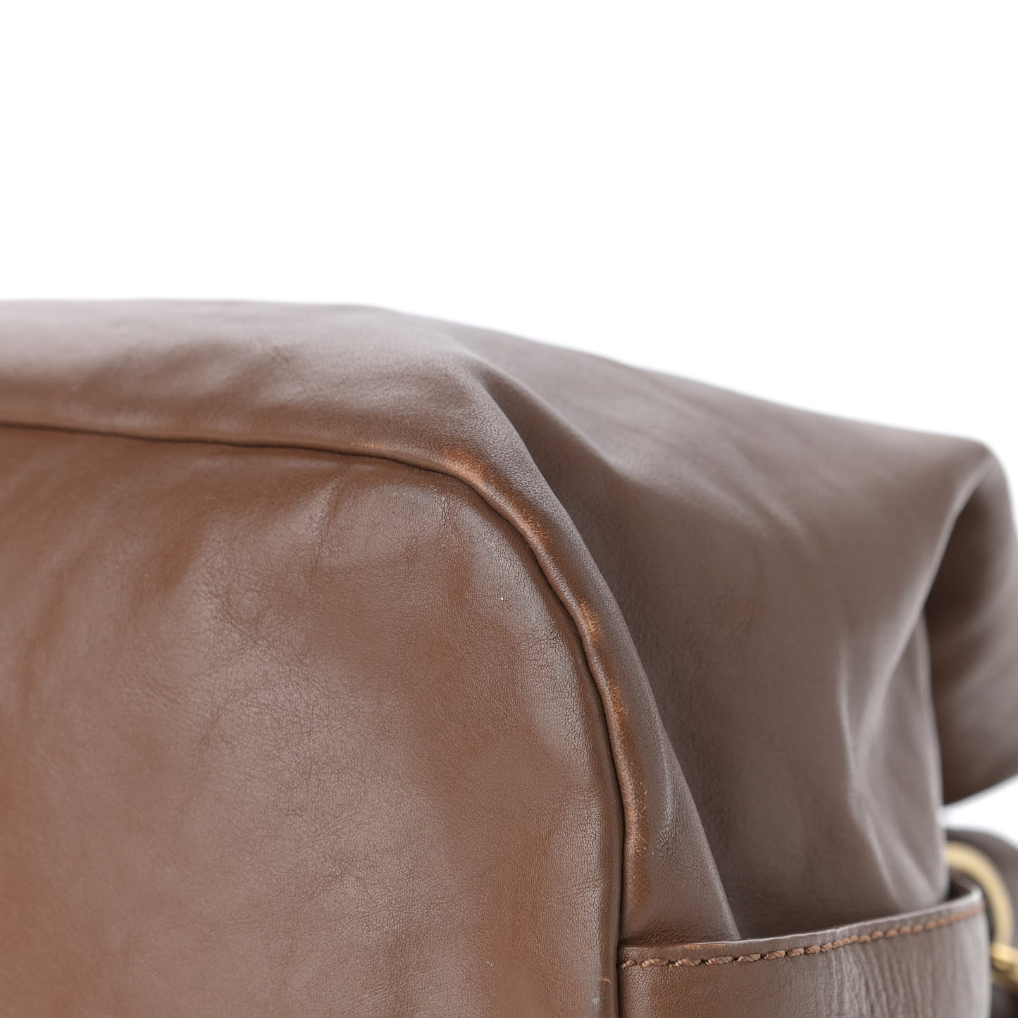Lambskin Satchel Brown