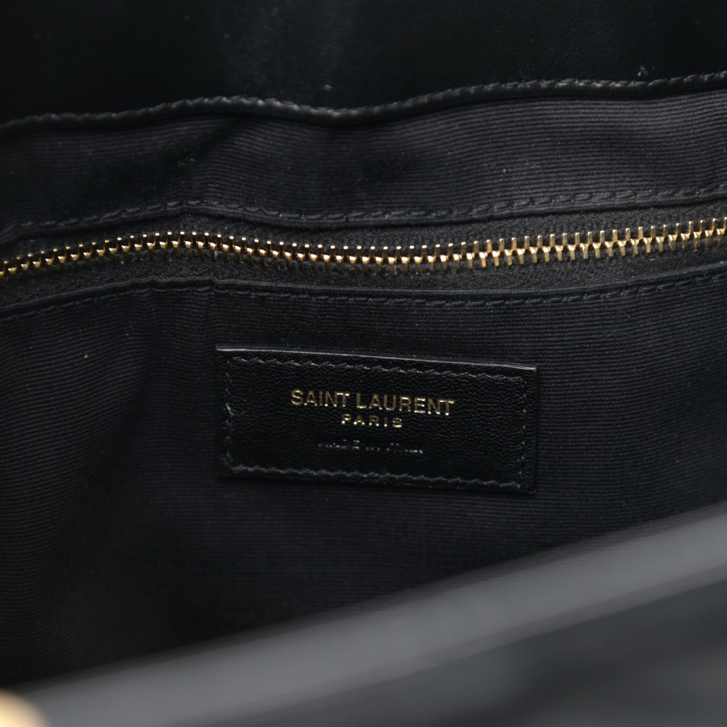 Saint Laurent Calfskin Y Quilted Monogram Large Loulou Shopper Black 6 of 10