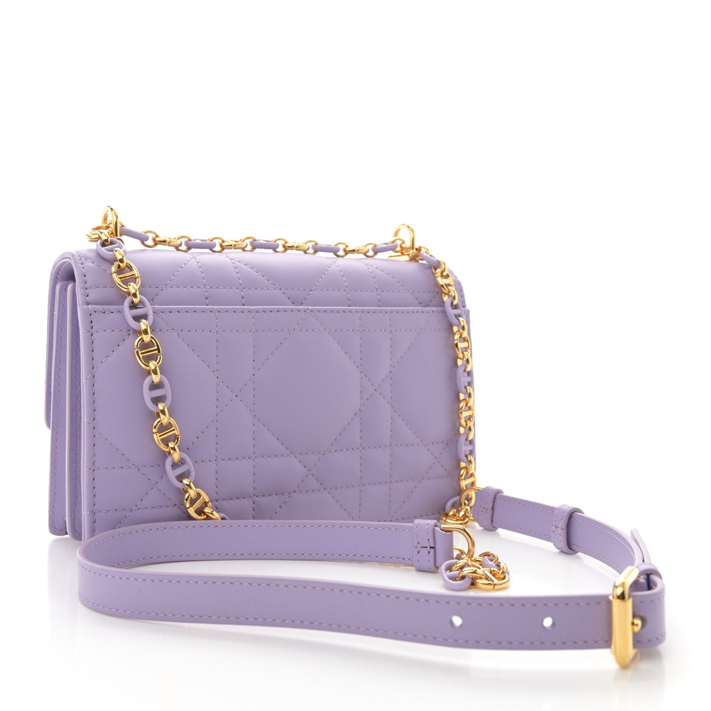 Lambskin Macrocannage Mini Miss Caro Bag Lilac